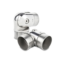 Offre Spéciale moderne en acier inoxydable escalier garde-corps balustrade raccords Tube tuyau connecteur main courante conception mains courantes balustrades