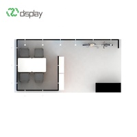 Stand d'exposition modulaire personnalisé imprimé 10x20 pieds (3x6 m) avec cadre en aluminium et toile de fond en tissu pour salon professionnel
