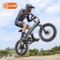 Vélo électrique pliable 20 pouces à pneus larges 48V pour adulte, VTT tout-terrain à suspension intégrale avec assistance électrique, longue autonomie