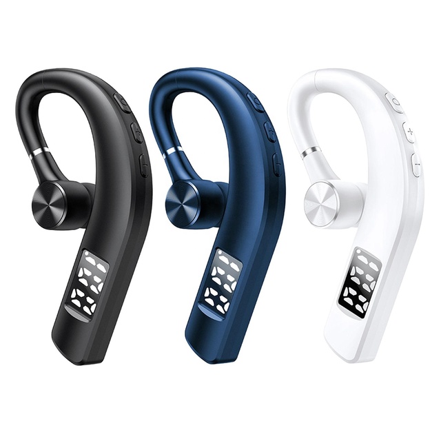 HIGI F19 Bluetooth Headset, Wireless Bluetooth Earpiece V5.0 Hands-Free Earphones With Built-in Mic for Driving/Business/Office