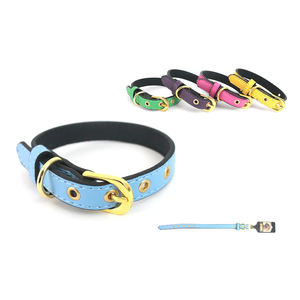 Collar de PU de Color Sólido con Hebilla Dorada de 1.9*45cm para Collares de Mascotas con Estilo - Product Image 3