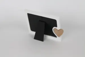 Jinn in nhà gỗ khung ảnh cho kỷ niệm Tabletop hình ảnh khung hiển thị tùy chỉnh trái tim trang trí