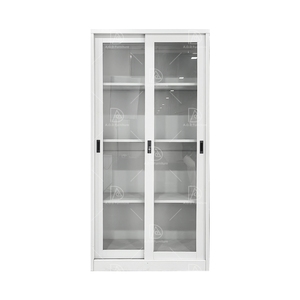 Großhandel <span class=keywords><strong>2</strong></span>-türiger Stahl Metall Akten schrank mit 4 Regalen für Büro Schlafzimmer Küche & Outdoor-Gebrauch - Product Image 1