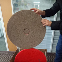 Grandes plaquettes de polissage diamantées de 17 pouces, grain 3000, pour machines de nettoyage de sols à brosse rotative