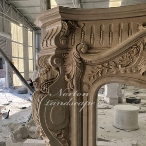 Cheminée Intérieur Style Frdench Antique Pierre Fonte Debout Marbre En <span class=keywords><strong>Bois</strong></span> Autres Cheminées Intérieur 1 Pièce Hôtel Personnalisé - Product Image 5