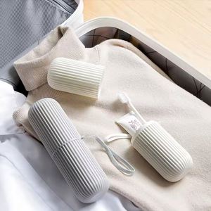 Ensemble de gobelets à brosse à dents de voyage en plastique imperméable classique créatif Usa Mairun, support portable avec couvercle - Product Image 3
