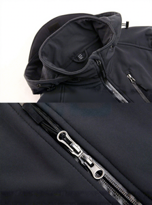 Veste d'hiver imperméable Softshell pour hommes avec logo personnalisé Manteau de pluie extérieur respirant et coupe-vent Veste de randonnée et d'escalade de haute qualité - Product Image 6
