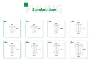 FULING Wholesale <strong>Custom</strong> <strong>Printed</strong> Logo Disposable PET Smoothies 7oz 8oz 9oz 12oz 16oz <strong>Plastic</strong> <strong>Cup</strong> with Lids - Product Image 3