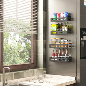 Giá để gia vị từ tính cho tủ lạnh, giá để đồ từ tính chắc chắn, tiết kiệm không gian, kệ để đồ bên tủ lạnh - Product Image 5