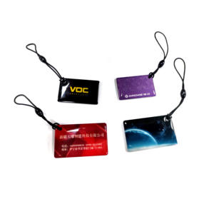 Etiquette en verre époxy personnalisée Nfc google Review Ring RFID NFC Glue Crystal Epoxy Card 13.56MHz NFC Social Media Tag Epoxy Tags pour - Product Image 3