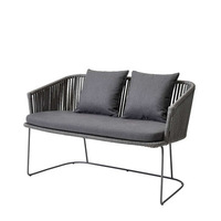 Ensemble table et chaises d'extérieur en métal style nordique minimaliste, étanche, idéal pour jardin, balcon, cour - Vente en gros usine