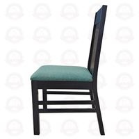 Silla de Comedor Comercial para Restaurante, Estructura de Madera, Asiento de Tela, Silla para Banquetes de Hotel