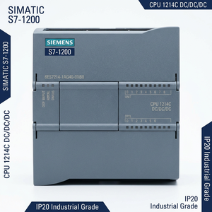 Contrôleur PLC Siemens S7 1200 neuf, <span class=keywords><strong>6ES7214</strong></span> <span class=keywords><strong>1AG40</strong></span> 0XB0 CPU 1214C 14DI 10DO 2AI DC 20.4 28.8V 150KB Mémoire Module CPU - Product Image 1