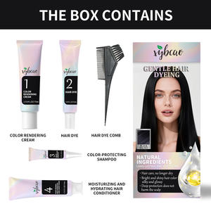 <span class=keywords><strong>Tinte</strong></span> Capilar en Crema Herbal Tono Negro Terciopelo Acabado Brillante Intenso Fácil de Usar Fórmula Suave Fabricante OEM - Product Image 2