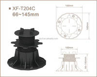 Piédestal de soutien de tuile réglable en hauteur durable accès facile Membranes imperméables socles de pavés XF-T204C 65-145mm