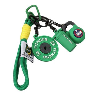 Llavero de gimnasio para mujer, pesas de kettlebell, mancuernas, llavero de fitness, dijes para bolso, regalo para mujeres y hombres, lindo mini llavero de fitness - Product Image 5