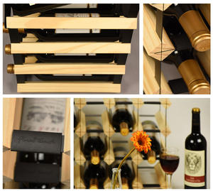 Klassische modulare Wein regale aus Holz und Metall mit 42 Flaschen - Product Image 5