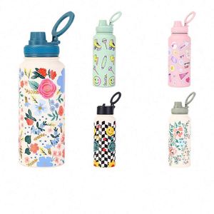 Botella de Agua Aislada de Acero Inoxidable Personalizada - Diseño Deportivo de Dibujos Animados, Perfecta para Actividades al Aire Libre y Regalos Promocionales - Product Image 1