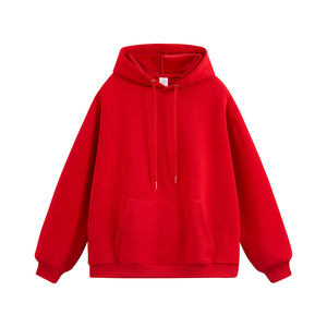 400GSM Heavyweight Hoodie Cotton Fleece Pullover Hommes Oversized Plain Color Hoodies Custom Logo mens hooded - Product Image 4