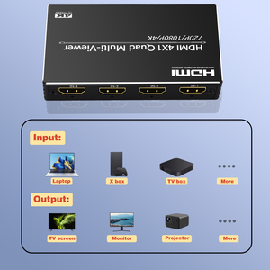 Xput <span class=keywords><strong>HDMI</strong></span> <span class=keywords><strong>4X1</strong></span> Quad Multi-Viewer 4K การสลับอย่างราบรื่นเข้ากันได้กับ DVI1.0 HDMI1.3a HDCP1.2สำหรับโครงการขนาดใหญ่ - Product Image 2