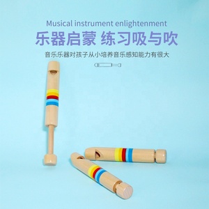 Juguete Musical Educativo de Madera para Bebés, Flauta de Madera con Silbato Deslizante, Juguete Infantil - Product Image 4