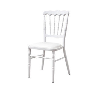 Stackable <b>Chair</b> in Aluminum Champagne for Events Weddings Hotels Made From Durable Metal - Product Image 3