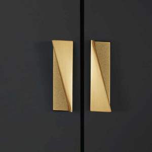 מודרני ארון ידית מגירת יין קבינט דלת ידית שחור כרום ריהוט ידית חומרה - Product Image 1