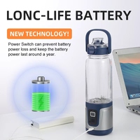 2025 Nouveau Design 16 Lames 750 ML Blender Portable Domestique Mixeur à Fruits USB avec Verrouillage de Sécurité Enfant