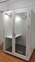 Cabine téléphonique insonorisée portable pour intérieur, cabine silencieuse individuelle pour l'intimité dans les bureaux ouverts