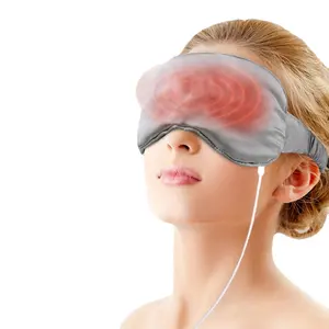 Masque oculaire chauffant USB électrique à compression thermique humide pour les yeux secs et fatigués, les cernes, le soulagement de la douleur des Sinus