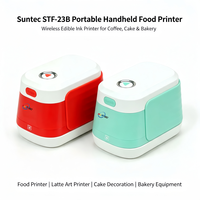Impresora de Alimentos Portátil Suntec STF-23B, Máquina de Impresión a Todo Color Comestible para Café, Latte, Pastel, Galleta, Chocolate, Patrón Personalizado