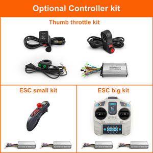 L-nhanh hơn ổ đĩa kép 8 inch 350W không chổi than trung tâm động cơ bánh xe cho DIY điện xe đẩy tay chuyển đổi bộ dụng cụ với rắn lốp xe - Product Image 2