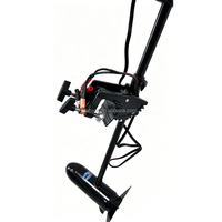 Moteur hors-bord électrique 88 lb en acier inoxydable avec coque en PVC pour bateau gonflable, propulsion à forte poussée, moteur brushless durable