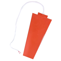Plaque chauffante personnalisée 24V 120W 650x150mm en silicone renforcé de fibre de verre avec résistance, capacité de chauffage max. 50°C, écologique 1
