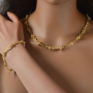 Elegant Letter a Pendant Necklace <b>Bracelet</b> <b>Set</b> Fashion Women Jewelry <b>Set</b> Anniversary Birthday Gift - Product Image 2