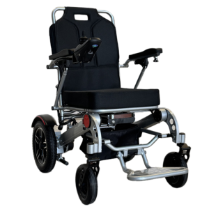 Silla de ruedas eléctrica plegable portátil con batería de litio, se puede utilizar para personas mayores con discapacidad
