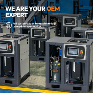 Compresor de Aire Portátil VERDES de 7.5kw, 10-<span class=keywords><strong>20</strong></span> hp, 8-10 bar, Todo en Uno, Eléctrico, con Secador y Tanque de 200, 300, 500l - Product Image 6