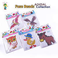 Perles à repasser de qualité supérieure, Perles magiques Perler, Série Animaux 5mm, Écologiques, Puzzles 3D en plastique, Perles Hama DIY pour enfants