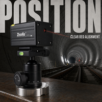 Pointeur laser minier rouge ZhonNa avec aimant puissant pour tunnels ferroviaires, traversées de caniveaux, ponts, bâtiments de grande hauteur – Pièces d'équipement laser commercial