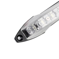 Senken rojo/azul/ámbar/blanco 27W 180 grados gran angular montaje en vehículo luz estroboscópica rejilla LED advertencia faro