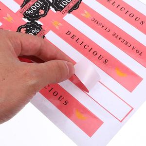Autocollants de boulangerie en papier kraft rose sceau d'emballage alimentaire inviolable auto-adhésif pour boîte à gâteaux sac à biscuits étiquette décorative - Product Image 5
