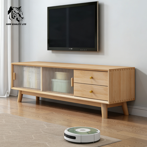 Meuble TV moderne en bois, vente directe usine, meilleur prix, rangement écologique, personnalisable pour salon et chambre - Product Image 3