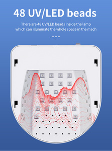 Machine de lampe à ongles UV LED rechargeable professionnelle sèche-ongles sans fil fond amovible Portable pour une utilisation en salon de bricolage - Product Image 5