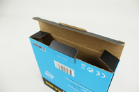 Boîtes d'emballage cadeau personnalisables en carton ondulé de luxe recyclable, double couleur, vente en gros