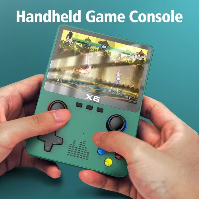 Popular X6 Retro Game Console 3.5inch HD Screen 11 Kinds Simulators Supported 32G Handheld Game Joystick for Retro Game Lover