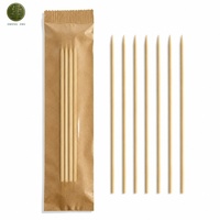 Palitos de Bambú para Kebab, Satay, Shish Kabob, 12 Pulgadas, al por Mayor, con Logotipo Personalizado, de Grado Alimenticio, Redondos y Puntiagudos, Desechables, para Barbacoa