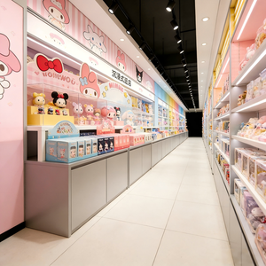 <span class=keywords><strong>Vitrine</strong></span> <span class=keywords><strong>d</strong></span>'exposition de jouets design personnalisée, écologique, éclairée par LED, en métal et verre, pour la conception et l'aménagement clé en main de magasins. - Product Image 6
