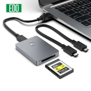 Venta caliente CFexpress Card Reader Tipo B USB 3,1 Gen 2 10Gbps CFexpress Reader Adaptador de tarjeta de memoria de aluminio portátil