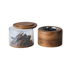 Quemador de Incienso Portátil de Madera de Nogal, Porta Incienso de Latón, Quemador de Aroma Redondo con Recolector de Ceniza para Decoración del Hogar, Ramadán, Eid - Product Image 2