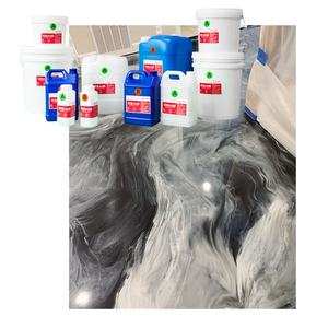 Revêtement en résine époxy pour sol d'art intérieur - Résistant aux taches, facile à nettoyer, peinture de sol auto-nivelante - Product Image 3